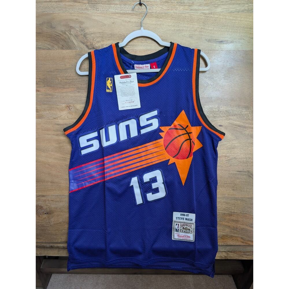 Phoenix Suns Steve Nash #13 Jersey Mens S Purple Mitchell & Ness NBA Basketball
